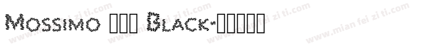 Mossimo 100 Black字体转换
